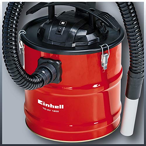 Einhell 2351650 Aspirador con Filtro Integrado Chimeneas TC-AV Potencia 1200 w, 240 V, Rojo