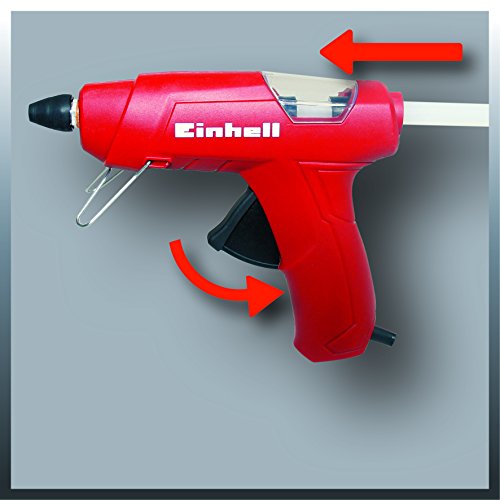 Einhell 4522170 Pistola de pegar (potencia de 200 W, 195º C, diámetro de 11 mm), 240 V, Negro, Rojo