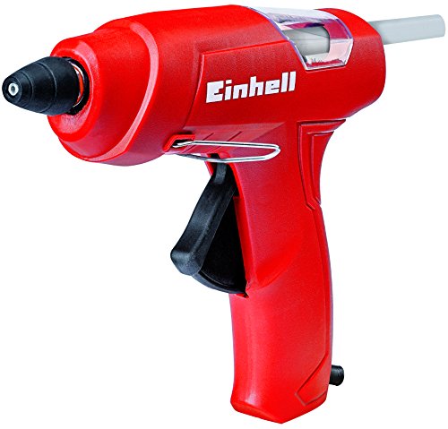 Einhell 4522170 Pistola de pegar (potencia de 200 W, 195º C, diámetro de 11 mm), 240 V, Negro, Rojo
