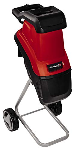 Einhell Trituradora eléctrica de cuchillas GC-KS 2540 (máx. 2500 W, Ø40 mm máx. de la rama, 2 cuchillas de volteo de acero especial, boca de la tolva de gran tamaño, prensador incluido)