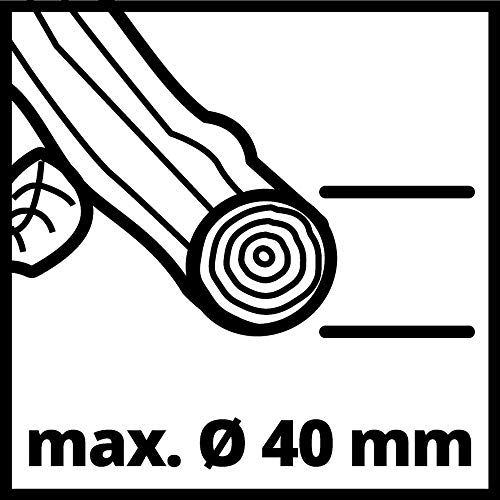 Einhell Trituradora eléctrica de cuchillas GC-KS 2540 (máx. 2500 W, Ø40 mm máx. de la rama, 2 cuchillas de volteo de acero especial, boca de la tolva de gran tamaño, prensador incluido)