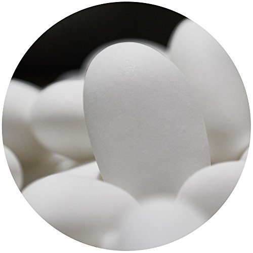 EinsSein 0,5kg Peladillas de Chocolate boda Turrón blanco mate peladilla almendra bautizo bautizos grageas comunion comunión niño baratas confeti Fiesta cumpleaños chocolate Evento