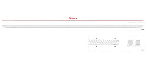 Eje de transmisión flexible para fresadora de saneamiento, lijadora de pared, lijadora de construcción, jirafa, amoladora de techo (Zollernalb Piranha ZPLS 1200)