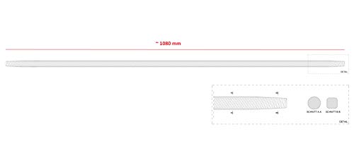 Eje de transmisión • para ijadora de pared jirafa cuello largo • pulidora • repuesto • Lijadora de techos • Timbertech TBSLF01/02