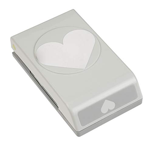 EK Tools Troquel Largo Corazón, Plástico y Metal, Gris, 5.81x9.62x17.24 cm