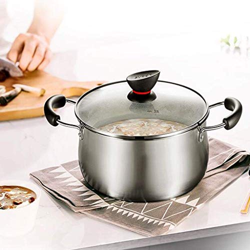 El Cobre Acero Inoxidable Cubierto Salsa Chef cazuela Cocinero Olla de cazuela Pan (Tamaño: S) Jzx-n (Size : Medium)