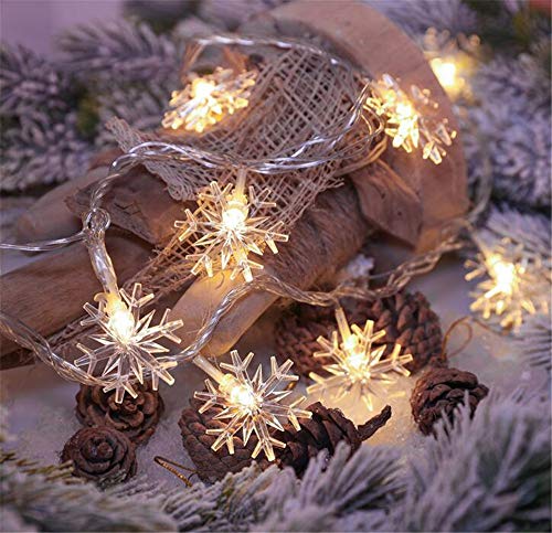 El Copo de Nieve de Navidad LED Cadena Luces decoración de la Boda del Partido de Vacaciones Pequeña Linterna Luces de Modelado 5M