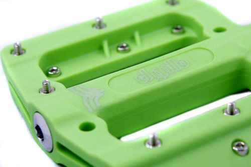 El Gallo Components Fix - Pedales para Bicicleta, Color Verde