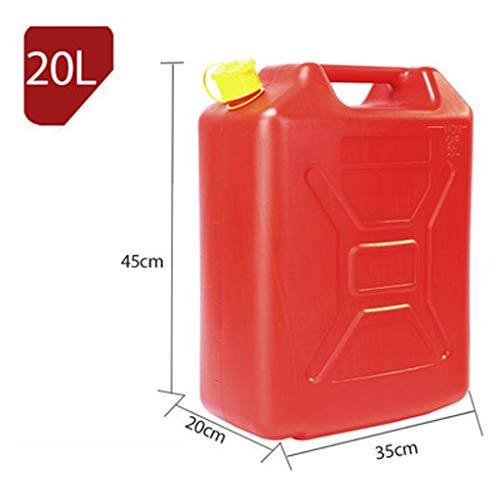 El gas plástico tanque de aceite espesado Combustible Gasolina Diesel del tanque de gasolina de contenedores de plástico portátil, 5L / 10L / 20L Diesel tambor coche de reserva del depósito de combust
