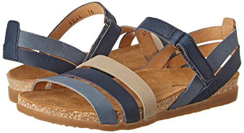 El Naturalista Multi Leather Zumaia, Sandali Punta Aperta Donna, Multicolore (Marino Mixed Marino Mixed), 39 EU