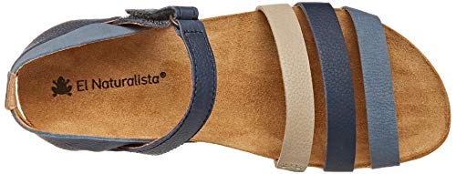 El Naturalista Multi Leather Zumaia, Sandali Punta Aperta Donna, Multicolore (Marino Mixed Marino Mixed), 39 EU