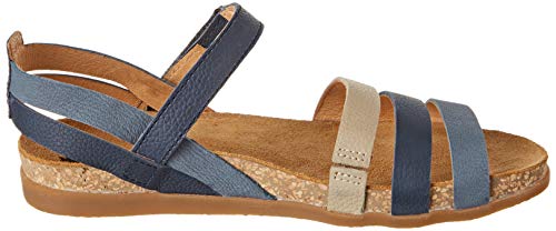 El Naturalista Multi Leather Zumaia, Sandali Punta Aperta Donna, Multicolore (Marino Mixed Marino Mixed), 39 EU