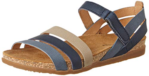 El Naturalista Multi Leather Zumaia, Sandali Punta Aperta Donna, Multicolore (Marino Mixed Marino Mixed), 39 EU