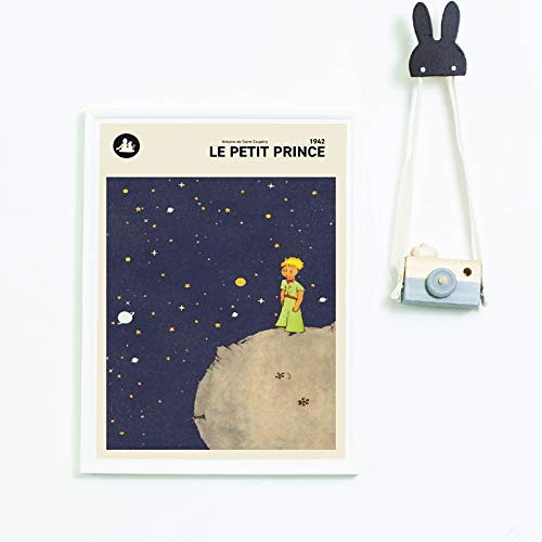 El pequeño príncipe versión francesa imprime vivero pared arte lienzo pintura Le Petit Prince cubierta de libro cartel niños habitación decoración de la pared 50x70 cm sin marco