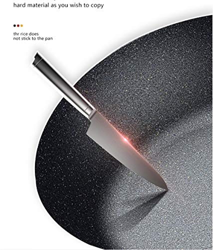 El recubrimiento antiadherente olla de cocina for freír cacerola de la crepe huevo que fríe el filete Pot pizza Panckae sartenes Plaza Alta Calidad (Color : Dark grey, Sheet Size : 16cm 25cm)