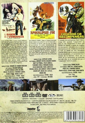 El Sabor de la Venganza + Apocalipsis Joe + El Cazador de Recomp [DVD]
