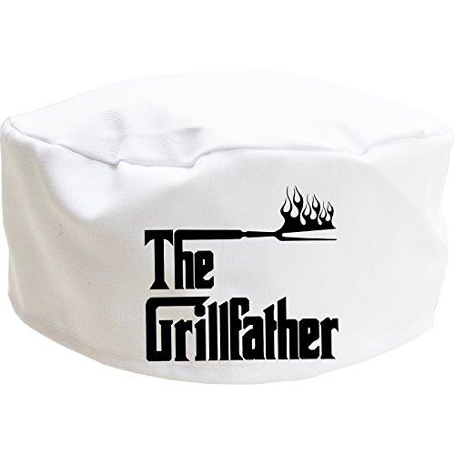 El sombrero de chef adulto Grillfather gorra de calavera novedad