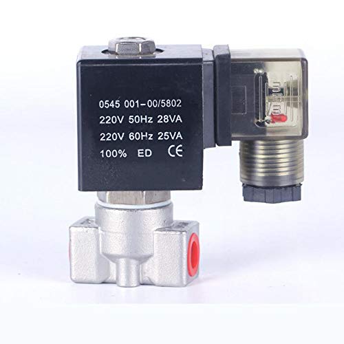 Electroválvula eléctrica, Normalmente cerrado de alta presión de gas de la válvula solenoide, de acero inoxidable resistente a la corrosión, metanol quemador válvulas especiales para dispensador de ag