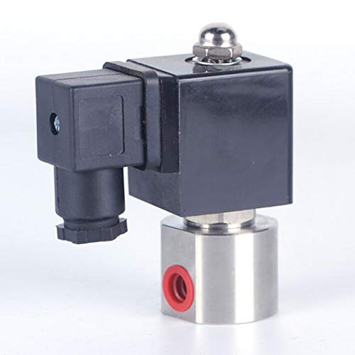 Electroválvula eléctrica, Normalmente cerrado de alta presión de gas de la válvula solenoide, de acero inoxidable resistente a la corrosión, metanol quemador válvulas especiales para dispensador de ag