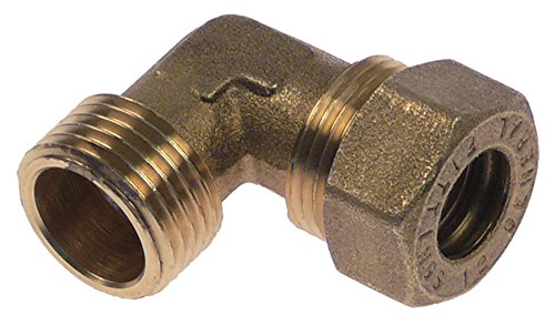 Elframo - Pieza acodada para freidora GWDT12, GWT12, GST12, GWDT20, GWT20 1/2 pulgadas AG G2 1/2' AG