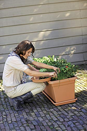 Elho Green Basics Garden XXL Jardinera, 100 litros, mild terra, 100 cm
