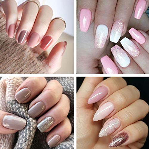 Elite99 Esmaltes Semipermanentes de Uñas en Gel UV LED, 6pcs Kit de Esmaltes de Uñas 10ml (Base y top coat 4pcs kit)