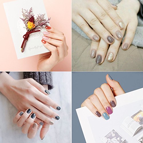 Elite99 Esmaltes Semipermenentes para Uñas 8pcs Kit con Base Top Coat Primer 03