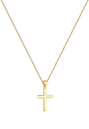 Elli Collares Básico Colgante cruz religioso en plata de ley 925