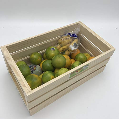 EM Home 1 Piezas Caja de Almacenamiento,Caja de Madera Fruta，También Puede Vender 4 Juegos, tamaño: