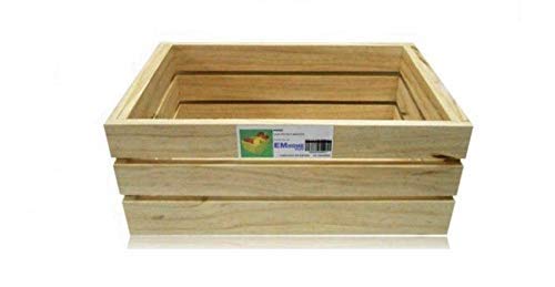 EM Home 1 Piezas Caja de Almacenamiento,Caja de Madera Fruta，También Puede Vender 4 Juegos, tamaño: