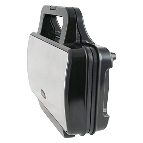 Emerio ST-109562 sandwichera, 900 W, Negro, Acero Inoxidable