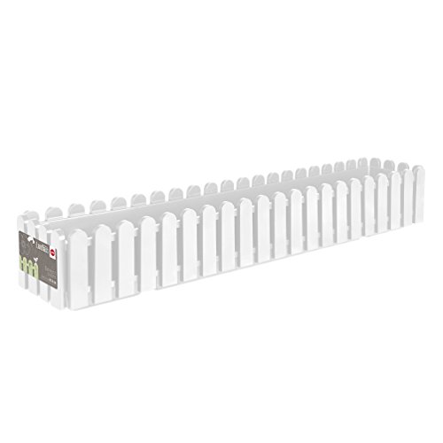Emsa 956101200 Landhaus - Jardinera (100 cm), color blanco
