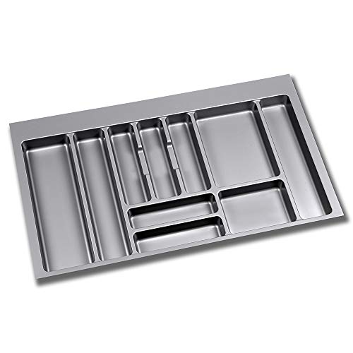 EMUCA - Cubertero Recortable para cajón, Bandeja para Cubiertos cajón Ancho módulo 90cm