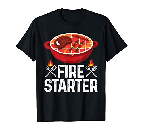 Encendedor de fuego BBQ Chef Pit master Smoker Grill Master Camiseta