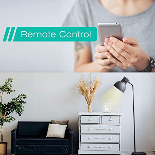 Enchufe inteligente con Wi-Fi, 16A 3680W, Compatible con Alexa y Google Assistant, con Aplicación de Control Remoto para iOS y Android, Wi-Fi Smart Plug, Paquete de 2.