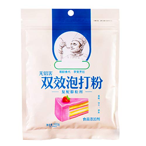 ENDUL Agente de levadura de Pan cocido al Vapor sin Aluminio de Doble Efecto de Polvo de Hornear 100g