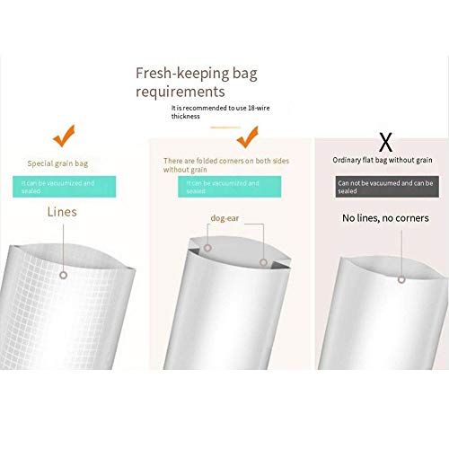Envasadora al Vacío Maquina al Vacio de Alimentos Secos y Húmedos con Bolsas de Sellado al vacío de 10 Piezas Ancho de Sellado de 28 cm, para Uso Doméstico y Comercial,Verde