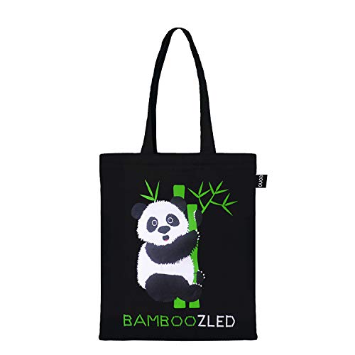 Eono Bolsas de primera calidad para mujer, Bolsas de la compra Reutilizables, Bolsas de lona 100% algodón con cremallera, Regalo Tote Bag, Bolsa de Playa, Bolsa de Hombro, Bolsa de Libros | 0602H04