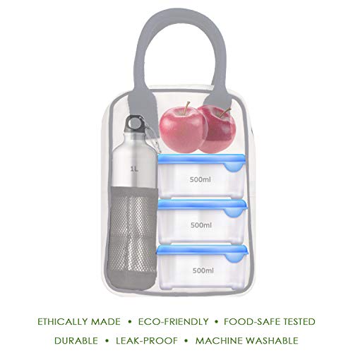 Eono portátil Bolso Almuerzo con Aislamiento a Prueba de Fugas 8l Capacity Bolsa para Caja de Transporte, Porta Alimentos, Bolsa Comida Trabajo para Mujer, Hombre, ninos | 0701