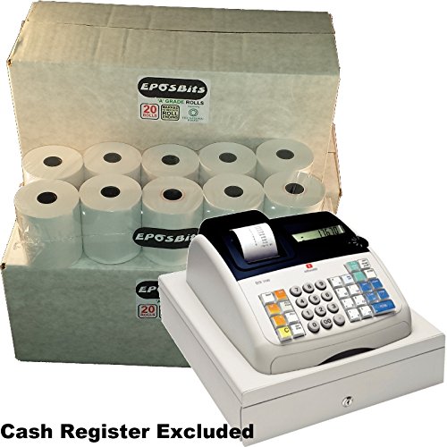 eposbits® marca 60 rollos de recepción – 3 cajas para Olivetti ECR 7100 Caja registradora ecr7100