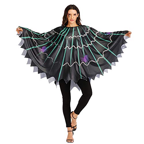 EraSpooky Disfraz de Tela de Araña Telaraña para Mujer Cosplay Fiesta de Halloween Traje Divertido para Adulto