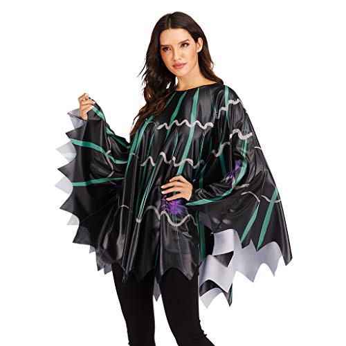 EraSpooky Disfraz de Tela de Araña Telaraña para Mujer Cosplay Fiesta de Halloween Traje Divertido para Adulto