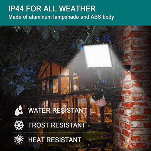 ERAY Luz Solar Exterior, Lámpara Solar 100 Leds con Sensor de Movimiento, Panel Solar Separado/ 700 Lúmenes/ IP44 Impermeable/ 2200mAh Batería Recargable, Luz de Seguridad para Jardín, Patio, Camino