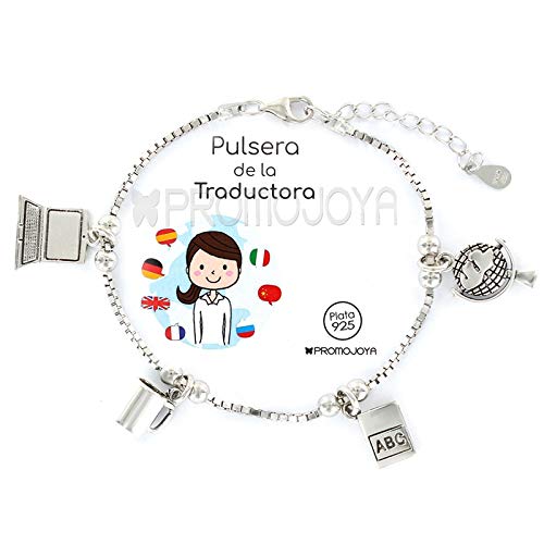 Eres lo mas mujer Pulseras Profesiones Plata (Traductora)