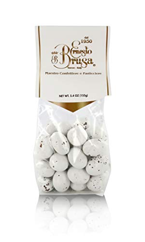 Ernesto Brusa Peladillas de Almendra Cubiertas de Chocolate Blanco con Sabor stracciatella - 155 gr