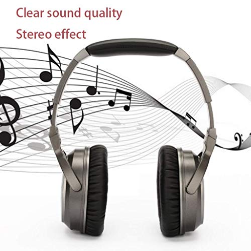 Erosr Gaming Headset para PC PS4 Laptop Xbox One Mac iPad, Switch Games, Computer Game Gamer Over Ear Micrófono Flexible Control de Volumen con micrófono (Color : Marrón)