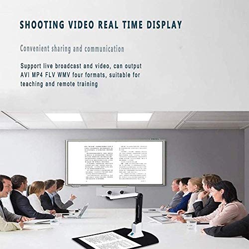 Escáner De Cámara De Documentos Proyección En Tiempo Real Formato A4 con Luz LED para El Aula del Maestro Curso De Enseñanza En Línea Educación A Distancia