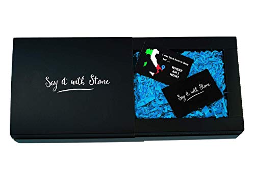 Escorpio Candelabro de Candelita de Piedra Hecho a Mano en Italia - Incluye Caja de Regalo, Vela y Tarjeta de Mensaje en Blanco - Regalo Cumpleaños Octubre Noviembre Zodiaco Agua