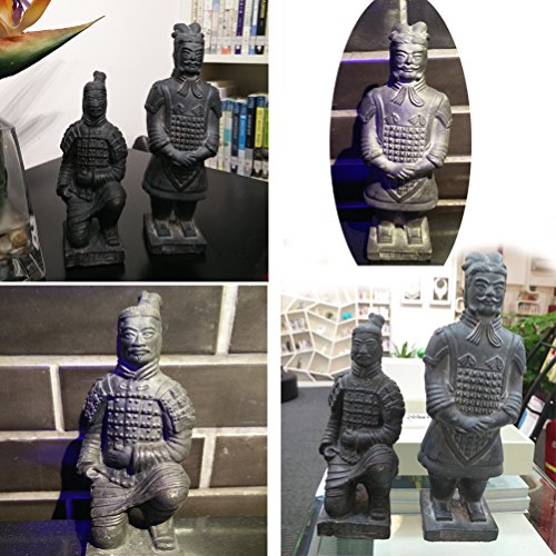 Escultura de guerrero de terracota, antigua China, Dinastía Qin, escultura de decoración, para la mesa, de regalo, 8,8 cm, cerámica, General