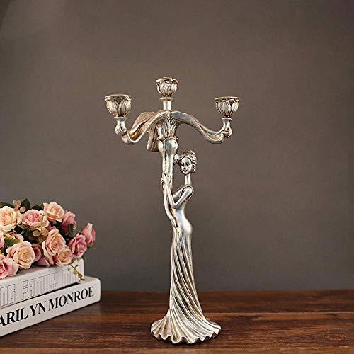 Escultura LONGWDS Muebles for el hogar/Regalos prácticos de Boda/los titulares de Velas artesanales Heladera for vinos/casa decoración Elegante y Hermosa Adornos